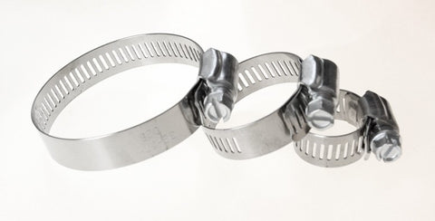 Stainless Steel Worm Clamps set of 4