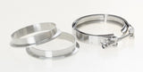 V-Band Clamp Set Stainless Steel (self aligning)